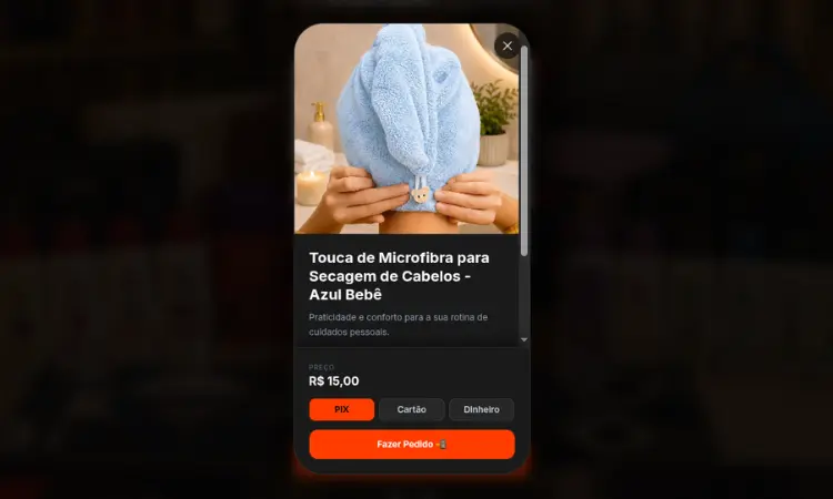 Navegação intuitiva por blocos de categorias na vitrine